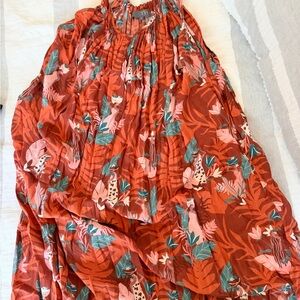 Floral Orange Maxi Dress